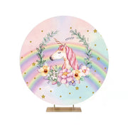 ROUND UNICORN BACKDROP Bling Decorations